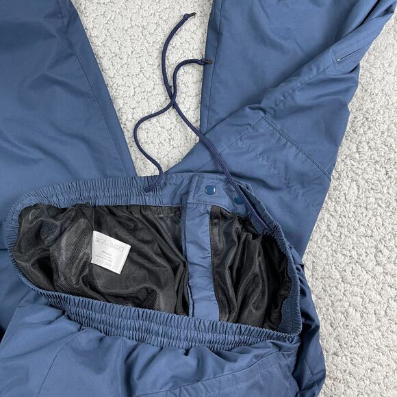 MIZUNO Lined Track Pants Mens XXL Blue Zip Ankle Vented Drawstring Pockets - Picture 4 of 12